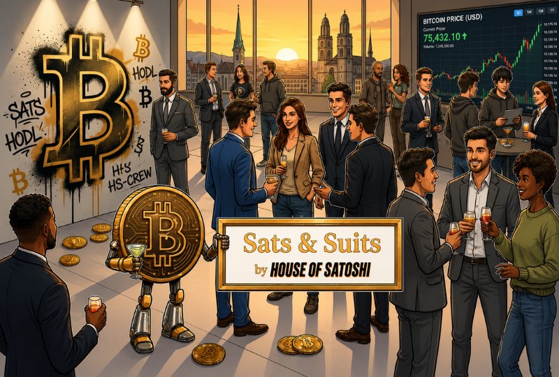 Sats & Suits Bitcoin Networking Event von House of Satoshi in Zürich